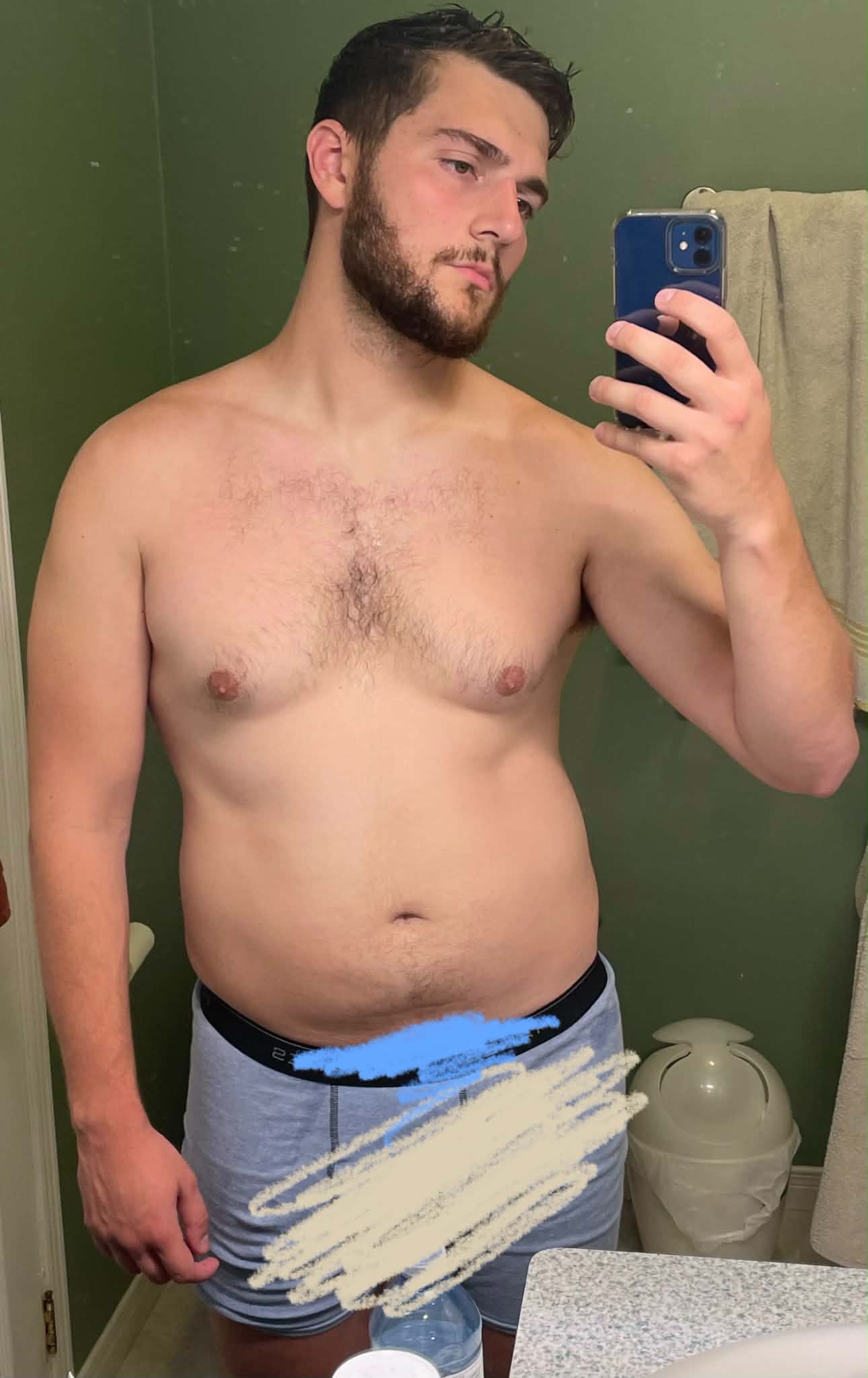 Male client before coaching